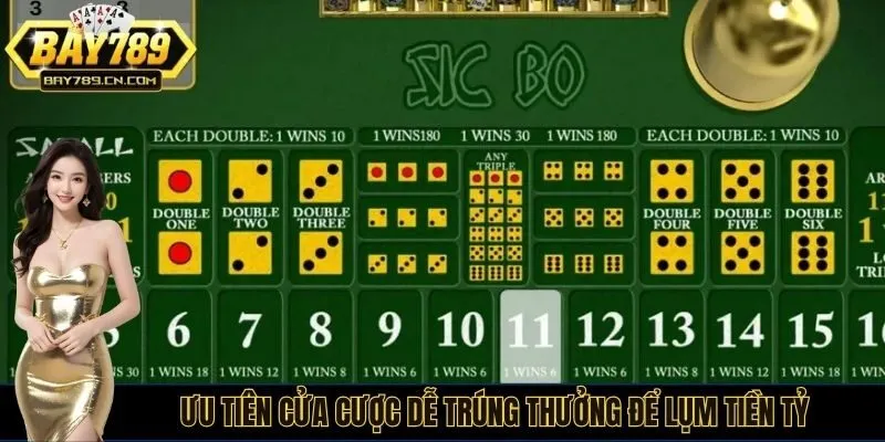 Ưu tiên cửa cược dễ trúng thưởng để lụm tiền tỷ